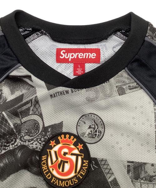 SUPREME（シュプリーム）SUPREME (シュプリーム) Pounds Soccer Jersey ブラック サイズ:SIZE Lの古着・服飾アイテム