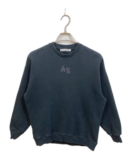 Acne studios（アクネ ストゥディオス）ACNE STUDIOS (アクネ ストゥディオス) クルーネックスウェット ブラック サイズ:SIZE XSの古着・服飾アイテム