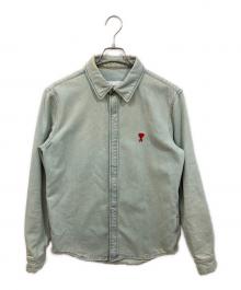 AMI PARIS（アミ パリス）の古着「デニムシャツ」｜ブルー