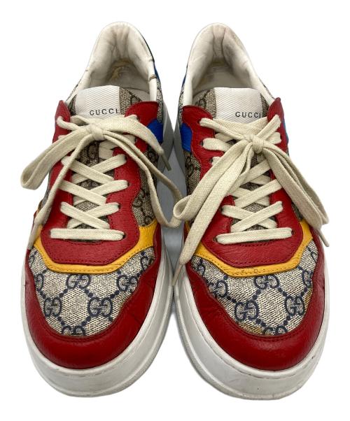 GUCCI（グッチ）GUCCI (グッチ) GGスプリームローカットスニーカー マルチカラー サイズ:SIZE 6の古着・服飾アイテム