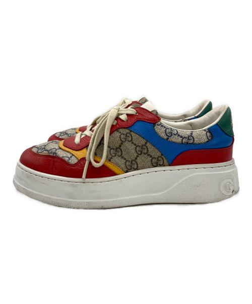 GUCCI（グッチ）GUCCI (グッチ) GGスプリームローカットスニーカー マルチカラー サイズ:SIZE 6の古着・服飾アイテム