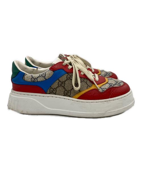 GUCCI（グッチ）GUCCI (グッチ) GGスプリームローカットスニーカー マルチカラー サイズ:SIZE 6の古着・服飾アイテム