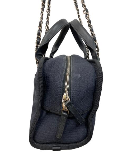 CHANEL（シャネル）CHANEL (シャネル) ドーヴィルボーリングバッグ ブラックの古着・服飾アイテム