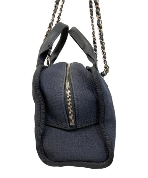 CHANEL（シャネル）CHANEL (シャネル) ドーヴィルボーリングバッグ ブラックの古着・服飾アイテム