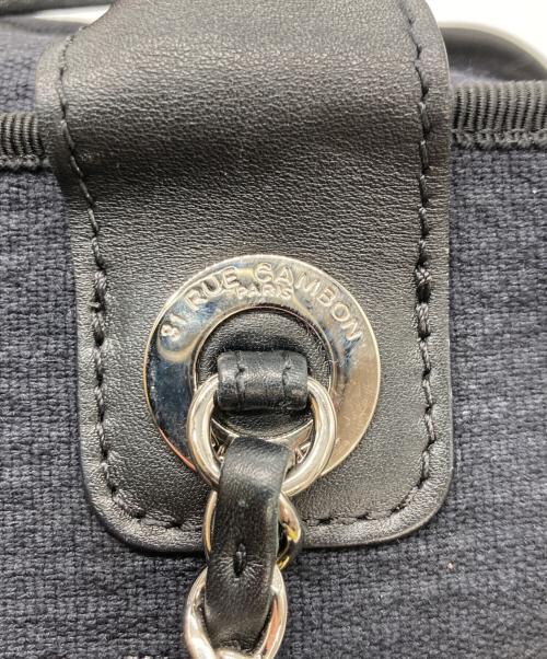CHANEL（シャネル）CHANEL (シャネル) ドーヴィルボーリングバッグ ブラックの古着・服飾アイテム