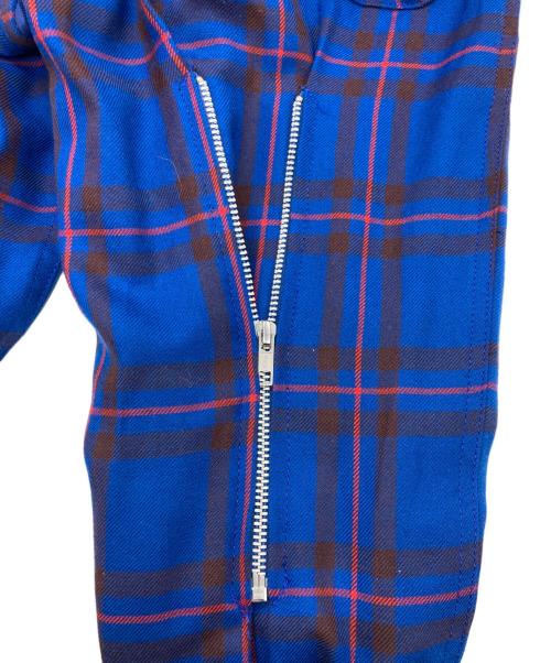 666（666）666 (666) ボンデッジトラウザーズ ブルー サイズ:	SIZE Mの古着・服飾アイテム