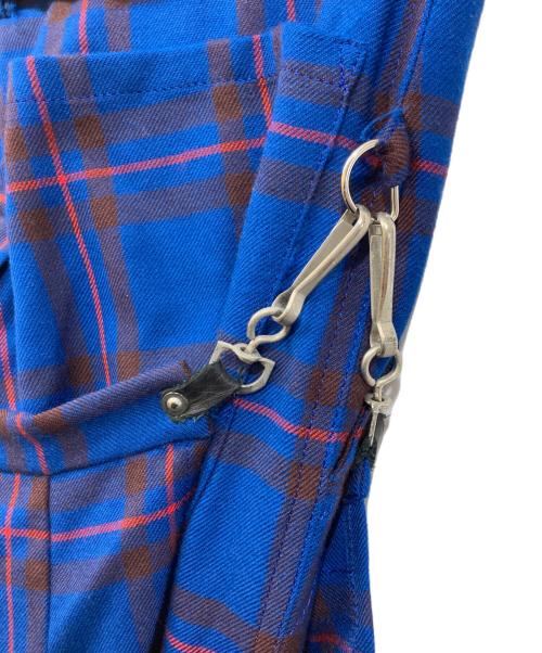 666（666）666 (666) ボンデッジトラウザーズ ブルー サイズ:	SIZE Mの古着・服飾アイテム