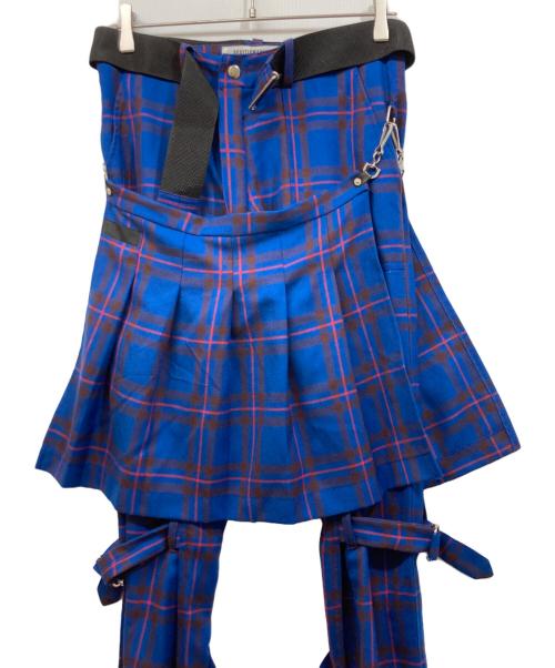 666（666）666 (666) ボンデッジトラウザーズ ブルー サイズ:	SIZE Mの古着・服飾アイテム