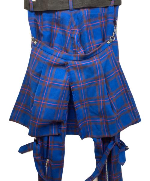 666（666）666 (666) ボンデッジトラウザーズ ブルー サイズ:	SIZE Mの古着・服飾アイテム
