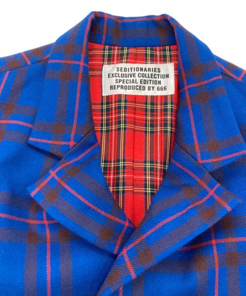 666（666）666 (666) 3ボタンフリーザージャケット ネイビー サイズ:SIZE Mの古着・服飾アイテム