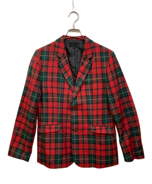 666（666）666 (666) チェックブレザージャケットセットアップ レッド サイズ:	SIZE Lの古着・服飾アイテム