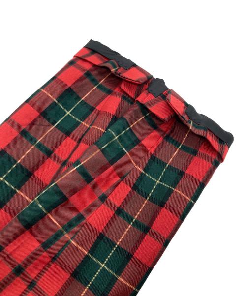 666（666）666 (666) チェックブレザージャケットセットアップ レッド サイズ:	SIZE Lの古着・服飾アイテム