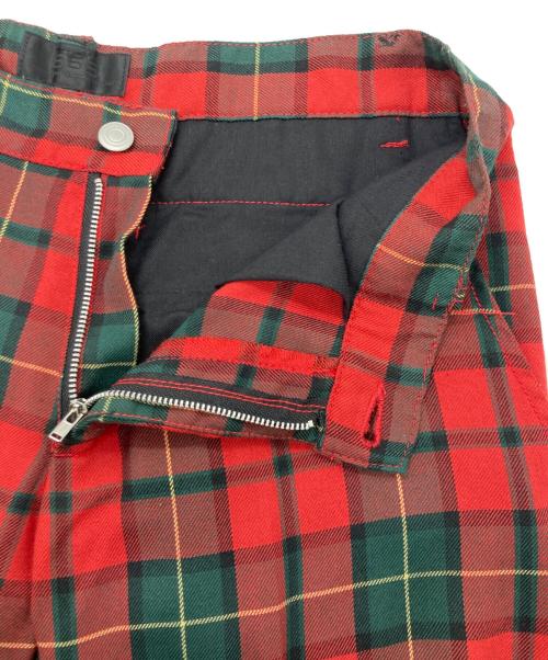 666（666）666 (666) チェックブレザージャケットセットアップ レッド サイズ:	SIZE Lの古着・服飾アイテム