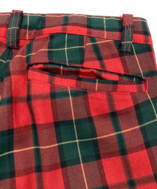 666（666）666 (666) チェックブレザージャケットセットアップ レッド サイズ:	SIZE Lの古着・服飾アイテム