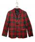 666 (666) チェックブレザージャケットセットアップ レッド サイズ:	SIZE L：5000円