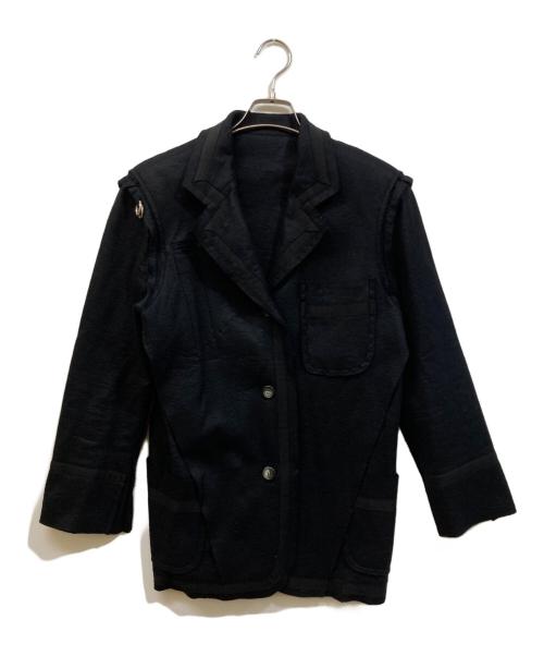666（666）666 (666) フェルトインサイドアウトジャケット ブラック サイズ:	SIZE Mの古着・服飾アイテム