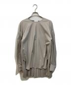 LE PHILル フィル）の古着「バックプリーツブラウス」｜アイボリー