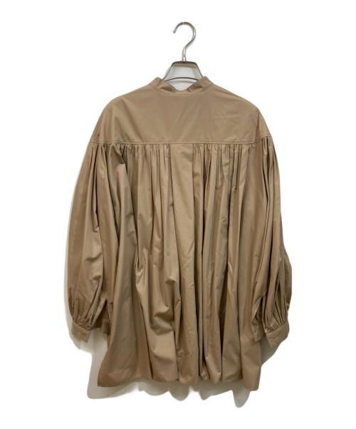 LE PHIL（ル フィル）LE PHIL (ル フィル) ライトタイプライターギャザーブラウス ベージュ サイズ:SIZE Freeの古着・服飾アイテム