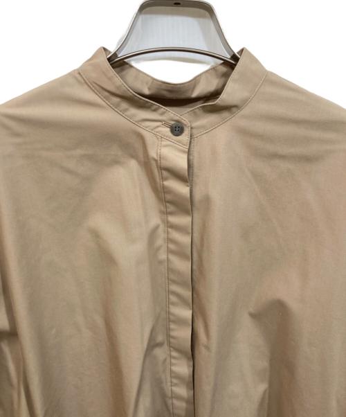 LE PHIL（ル フィル）LE PHIL (ル フィル) ライトタイプライターギャザーブラウス ベージュ サイズ:SIZE Freeの古着・服飾アイテム