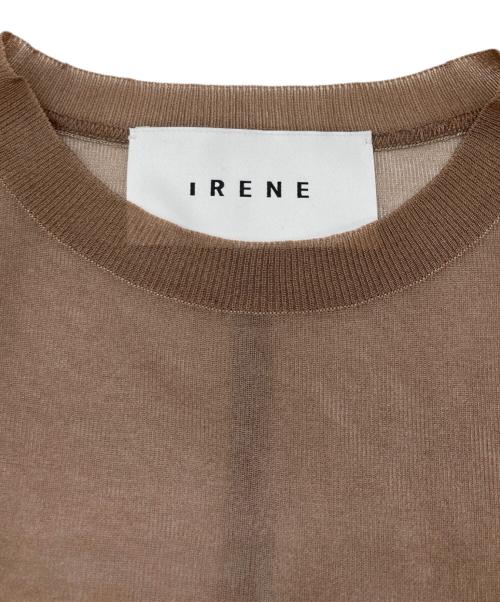 IRENE（アイレネ）IRENE (アイレネ) トランスペアレントニット ブラウン サイズ:	SIZE 36の古着・服飾アイテム