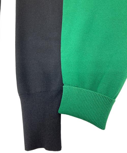 UN3D.（アンスリード）UN3D. (アンスリード) バイカラーオーバーカーディガン ブラック サイズ:SIZE Freeの古着・服飾アイテム