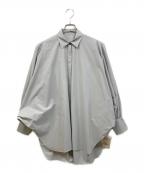 LE PHILル フィル）の古着「SOLOTEXブロードブラウス」｜グレー