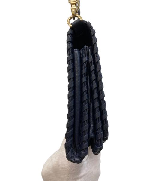 TORY BURCH（トリーバーチ）TORY BURCH (トリーバーチ) マリオンチェーンショルダーバッグ ネイビーの古着・服飾アイテム