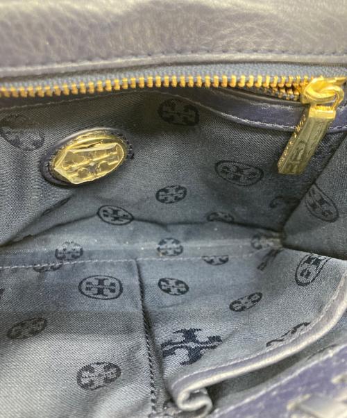 TORY BURCH（トリーバーチ）TORY BURCH (トリーバーチ) マリオンチェーンショルダーバッグ ネイビーの古着・服飾アイテム