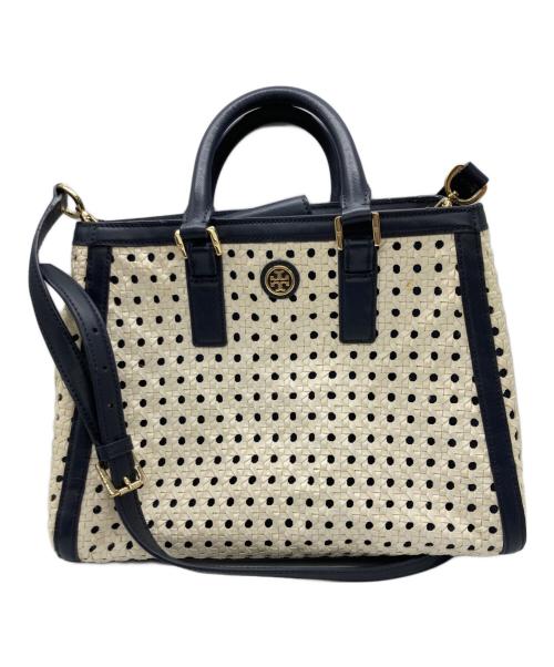TORY BURCH（トリーバーチ）TORY BURCH (トリーバーチ) ロビンソントートバッグ ホワイトの古着・服飾アイテム