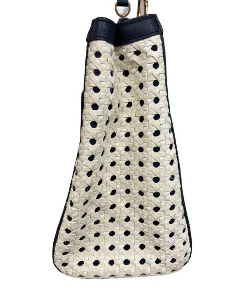 TORY BURCH（トリーバーチ）TORY BURCH (トリーバーチ) ロビンソントートバッグ ホワイトの古着・服飾アイテム