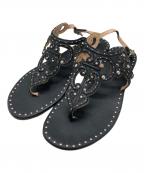 UNUTZERウヌッツァー）の古着「サンダル」｜ブラック