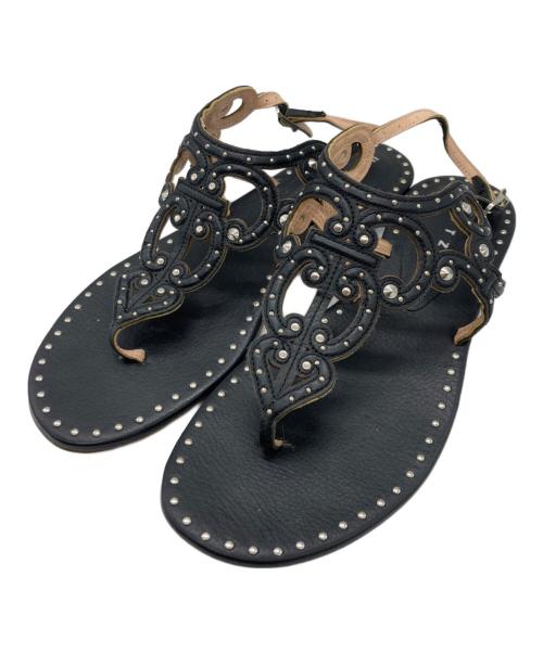 UNUTZER（ウヌッツァー）UNUTZER (ウヌッツァー) サンダル ブラック サイズ:	SIZE 36の古着・服飾アイテム