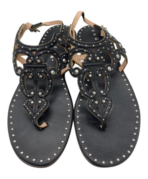 UNUTZER（ウヌッツァー）UNUTZER (ウヌッツァー) サンダル ブラック サイズ:	SIZE 36の古着・服飾アイテム