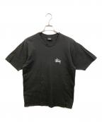 stussyステューシー）の古着「ロゴTシャツ」｜ブラック