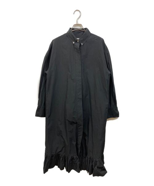 styling/ kei shirahata（スタイリング / ケイ シラハタ）styling/ kei shirahata (スタイリング / ケイ シラハタ) コーデュラ混シャツワンピース ブラック サイズ:SIZE 1の古着・服飾アイテム