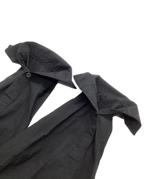 styling/ kei shirahata（スタイリング / ケイ シラハタ）styling/ kei shirahata (スタイリング / ケイ シラハタ) コーデュラ混シャツワンピース ブラック サイズ:SIZE 1の古着・服飾アイテム