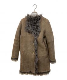 unknown（アンノーン）の古着「ムートンスウェードコート」｜ブラウン