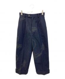 BEARDSLEY（ビアズリー）の古着「ウールパンツ」｜ネイビー