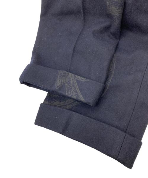 BEARDSLEY（ビアズリー）BEARDSLEY (ビアズリー) ウールパンツ ネイビー サイズ:SIZE FREEの古着・服飾アイテム