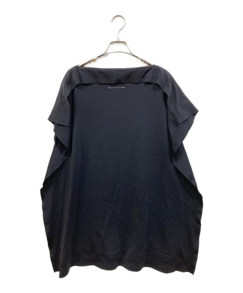 MM6 Maison Margiela（エムエムシックスメゾンマルジェラ）MM6 Maison Margiela (エムエムシックスメゾンマルジェラ) アシンメトリーオーバーワンピース ブラック サイズ:SIZE Sの古着・服飾アイテム