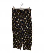 PRADAプラダ）の古着「花柄イージーパンツ」｜ブラック