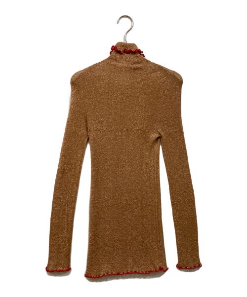 CELINE（セリーヌ）CELINE (セリーヌ) タートルネックカットソー ゴールド サイズ:XSの古着・服飾アイテム