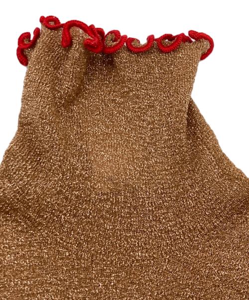 CELINE（セリーヌ）CELINE (セリーヌ) タートルネックカットソー ゴールド サイズ:XSの古着・服飾アイテム