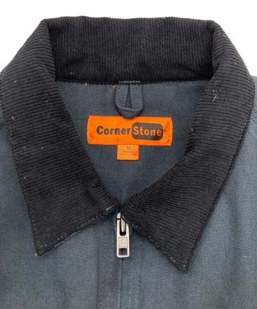 corner stone（コーナー ストーン）Corner Stone (コーナー ストーン) ダッククロスワークジャケット チャコールグレー サイズ:Mの古着・服飾アイテム