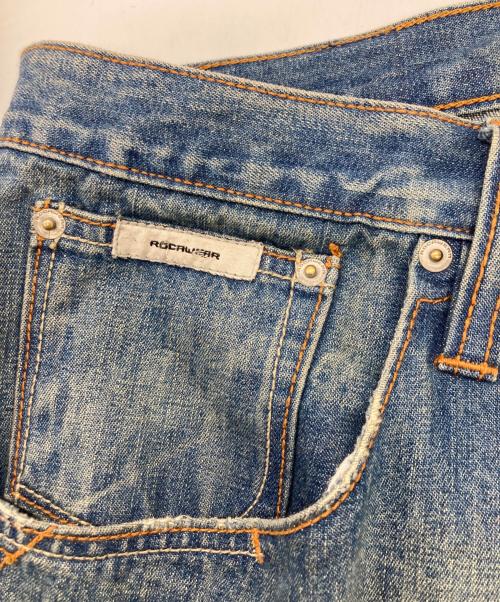ROCA WEAR（ロカウェア）ROCA WEAR (ロカウェア) ワイドデニムパンツ ブルー サイズ:	SIZE 96cm (W38)の古着・服飾アイテム