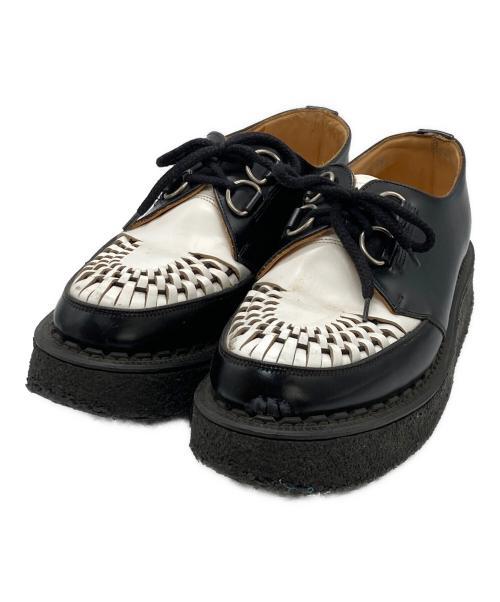 GEORGE COX（ジョージコックス）GEORGE COX (ジョージコックス) ラバーソールシューズ ブラック サイズ:SIZE 7の古着・服飾アイテム