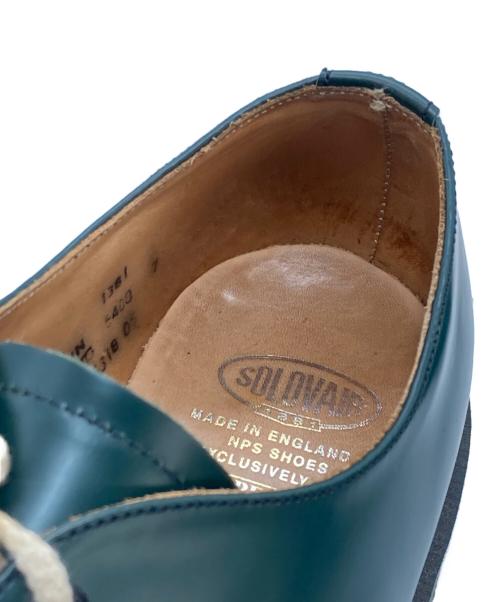 SOLOVAIR（ソロヴェアー）SOLOVAIR (ソロヴェアー) 3ホールシューズ オリーブ サイズ:SIZE 7の古着・服飾アイテム