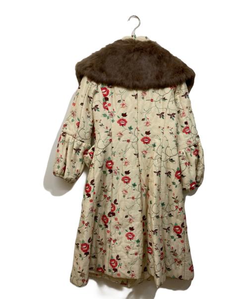 NOKO OHNO（ノコ オーノ）NOKO OHNO (ノコ オーノ) フラワー刺繍シルクコート ベージュ サイズ:40の古着・服飾アイテム