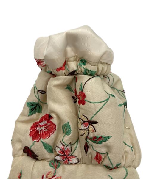 NOKO OHNO（ノコ オーノ）NOKO OHNO (ノコ オーノ) フラワー刺繍シルクコート ベージュ サイズ:40の古着・服飾アイテム