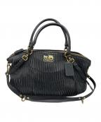 COACHコーチ）の古着「マディソンギャザー 2WAY ハンドバッグ」